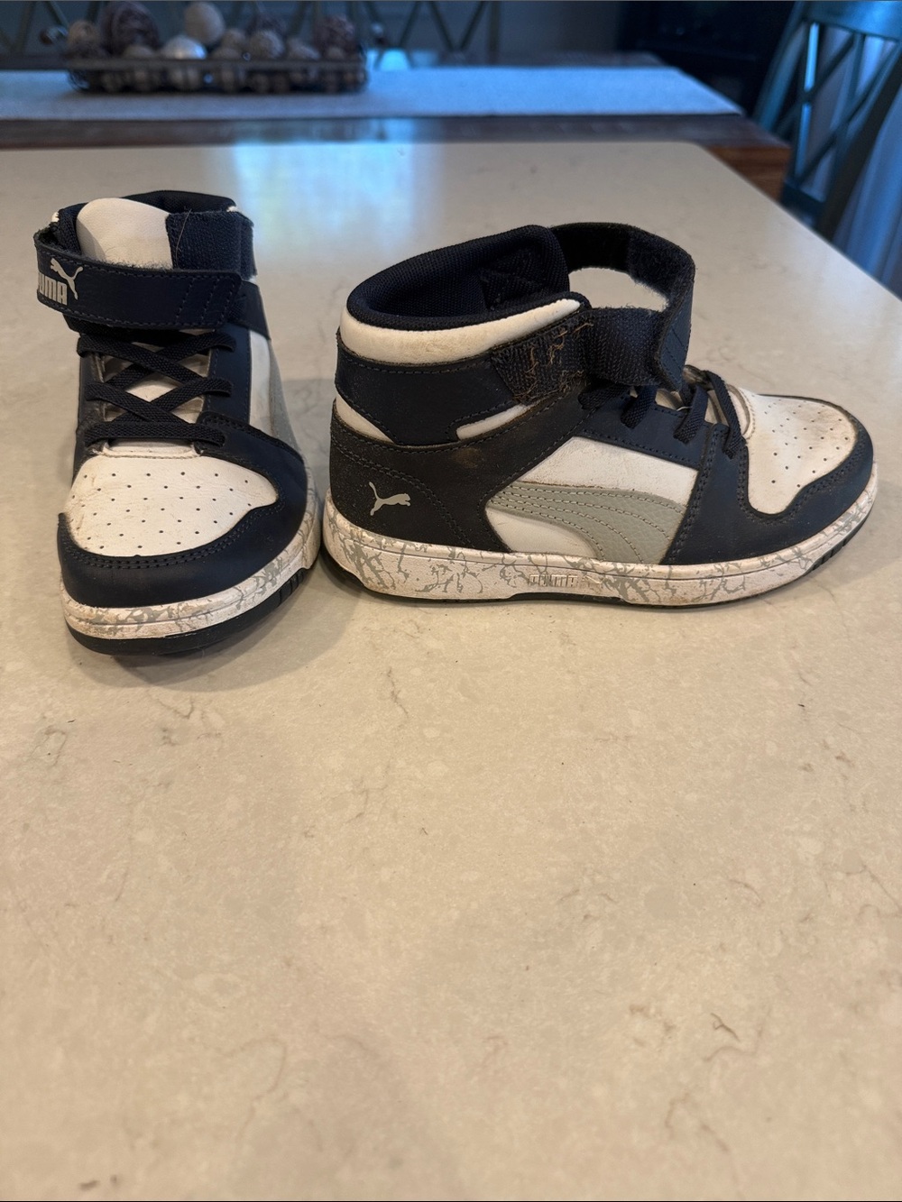 Puma Kids Rebound Layup Marble Sneakers